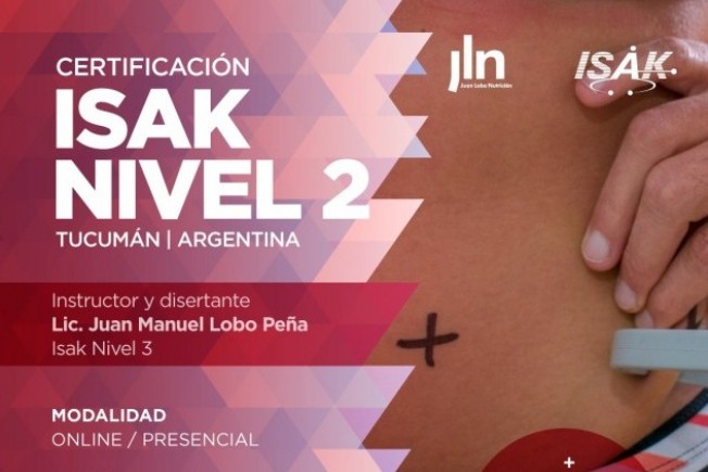 Certificación internacional  ISAK NIVEL  2 - 2023 